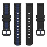 Smartwatch Strap 22mm Silicone Chain - Black / Blue