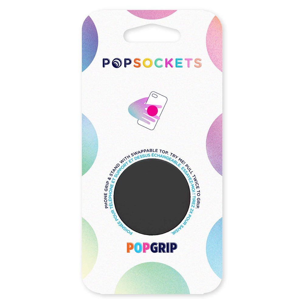 POPSOCKETS PopGrip Black Removable Grip with Stand Function