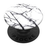 POPSOCKETS PopGrip Dove White Marble Removable Grip with Stand Function