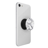 POPSOCKETS PopGrip Dove White Marble Removable Grip with Stand Function