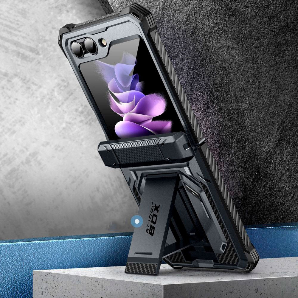 Samsung Galaxy Z Flip 5 i-Blason Armorbox Case - Drop Proof Case with Screen Protection - Black