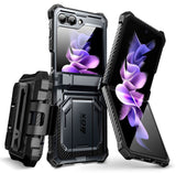 Samsung Galaxy Z Flip 5 i-Blason Armorbox Case - Drop Proof Case with Screen Protection - Black