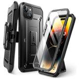 iPhone 15 SUPCASE Unicorn Beetle Pro Tough Case w. Screen Protector - Black