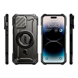 iPhone 15 SUPCASE Unicorn Beetle XT Mag Tough Case w. Screen Protector - MagSafe Compatible - Black