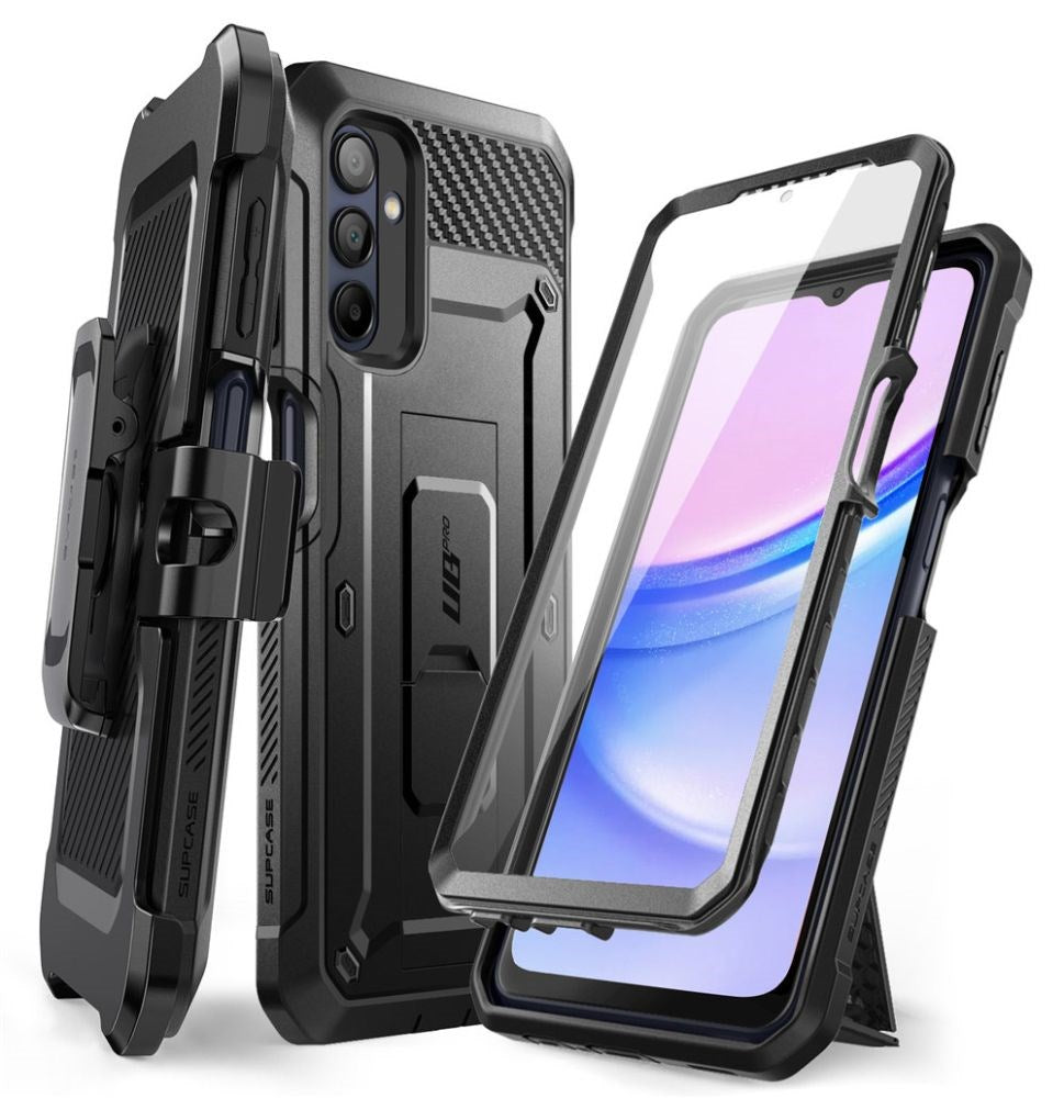 Samsung Galaxy A15 / A15 (5G) SUPCASE Unicorn Beetle Pro Case w. Screen Protector - Black