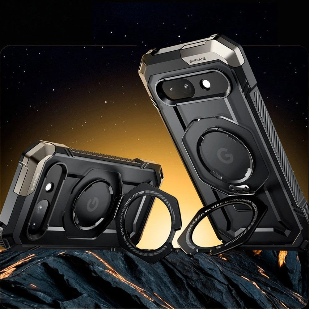 Supcase Unicorn Beetle Grip Google Pixel 9a Case - MagSafe Compatible - Transparent / Black