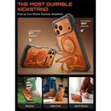 iPhone 17 Pro Max SUPCASE UB GRIB PRO MAG Case w. Screen Protector - MagSafe Compatibel - Transparent / Orange