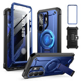 Samsung Galaxy S26 Ultra SUPCASE Unicorn Beetle Pro Mag Case with 2x Front Frame - MagSafe Compatible - Blue
