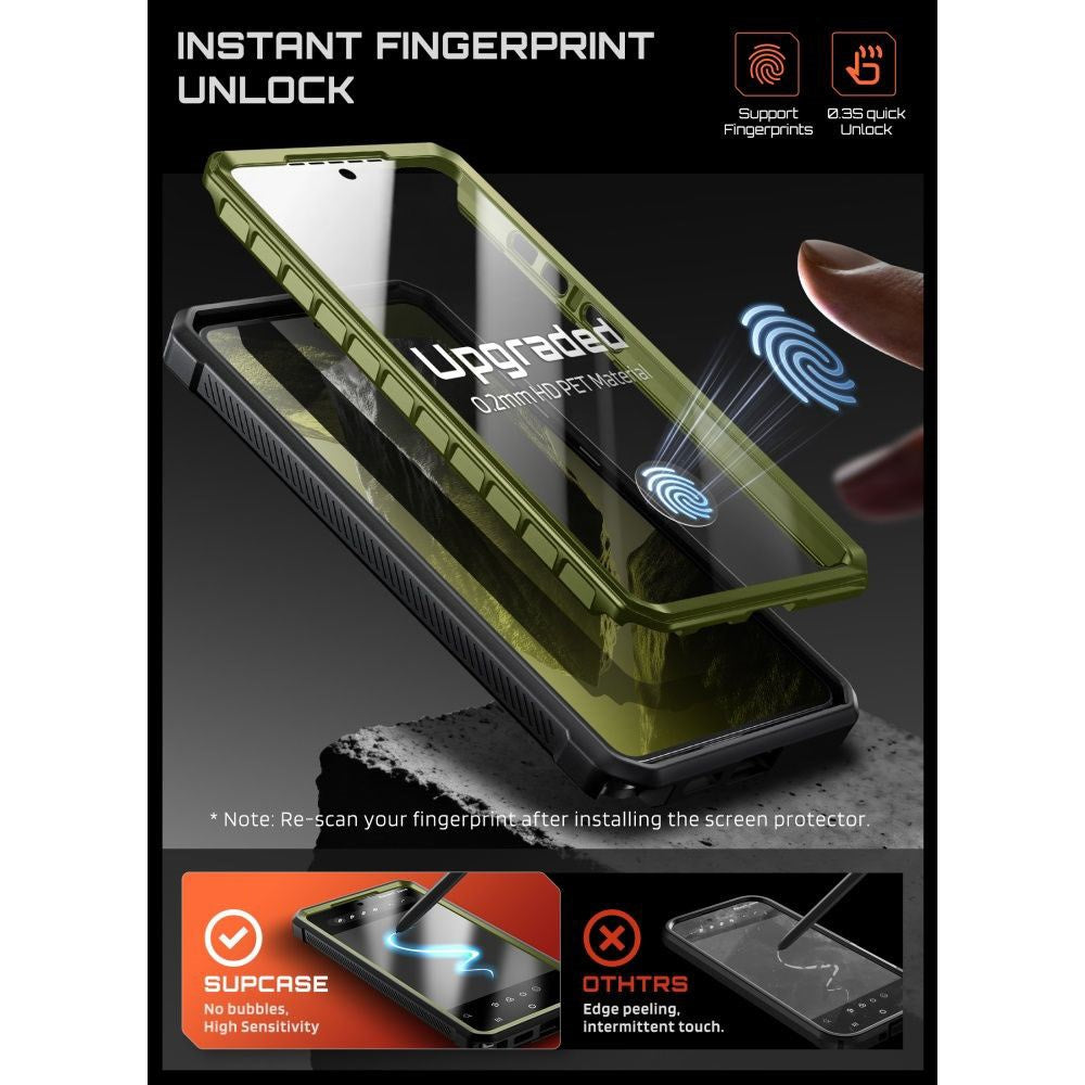 Samsung Galaxy S26 Ultra SUPCASE Unicorn Beetle Pro Mag Case with 2x Front Frame - MagSafe Compatible - Green