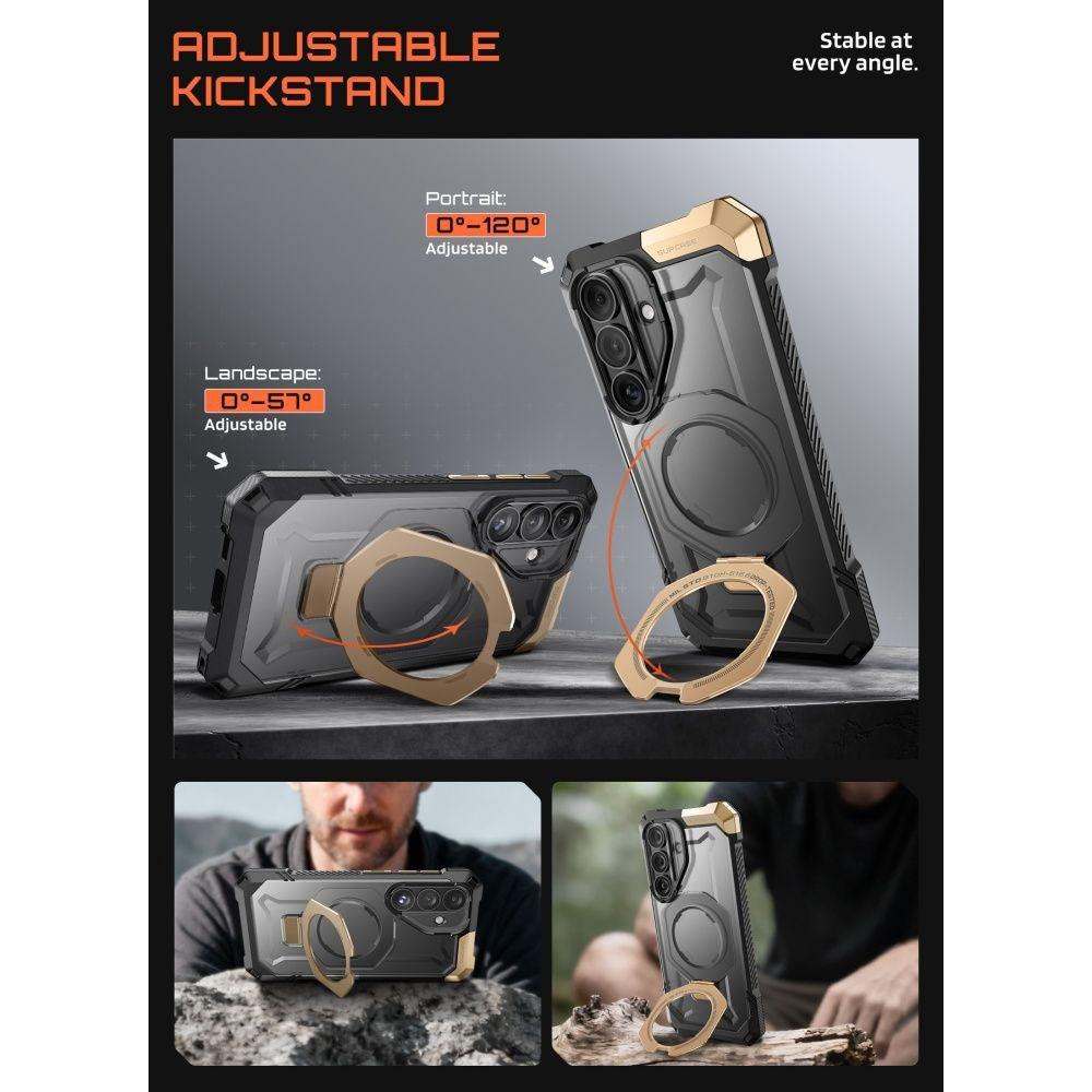 Samsung Galaxy S26 SUPCASE UB Grip Mag Case - MagSafe Compatible - Black / Gold