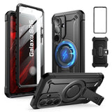 Samsung Galaxy S26+ (Plus) SUPCASE Unicorn Beetle Pro Mag Case with 2x Front Frame - MagSafe Compatible - Black