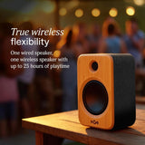 House of Marley Get Together Duo 2 Speaker - Black / Light Bamboo