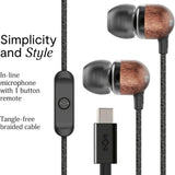 House of Marley Smile Jamaica USB-C In-Ear Headphones - Black