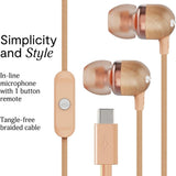 House of Marley Smile Jamaica USB-C In-Ear Headphones - Copper