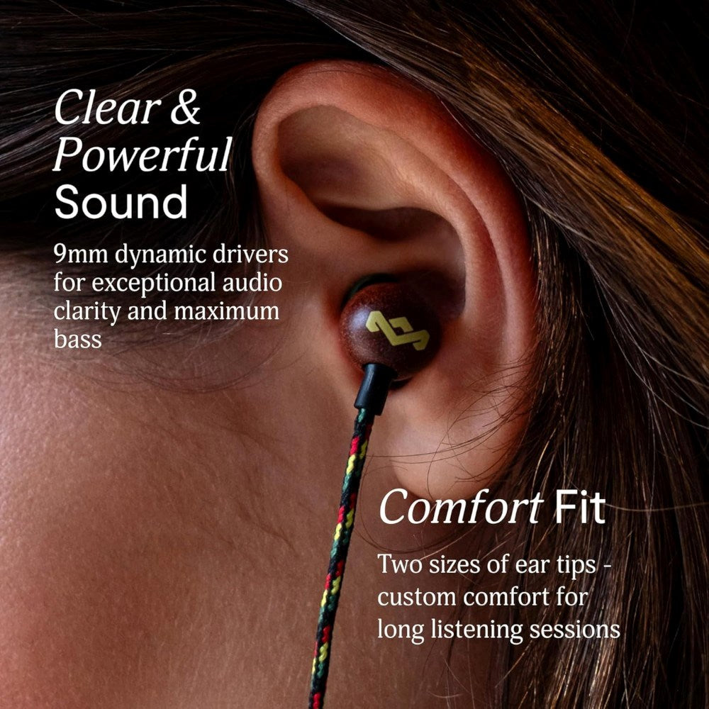 House of Marley Smile Jamaica USB-C In-Ear Headphones - Rasta