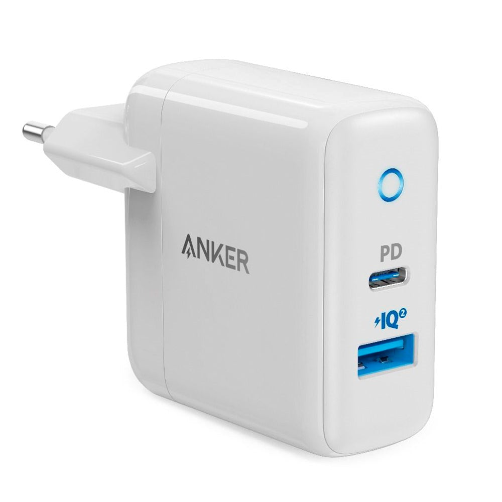 Anker PowerPort PD 33W Wall Charger with USB-A & USB-C - White