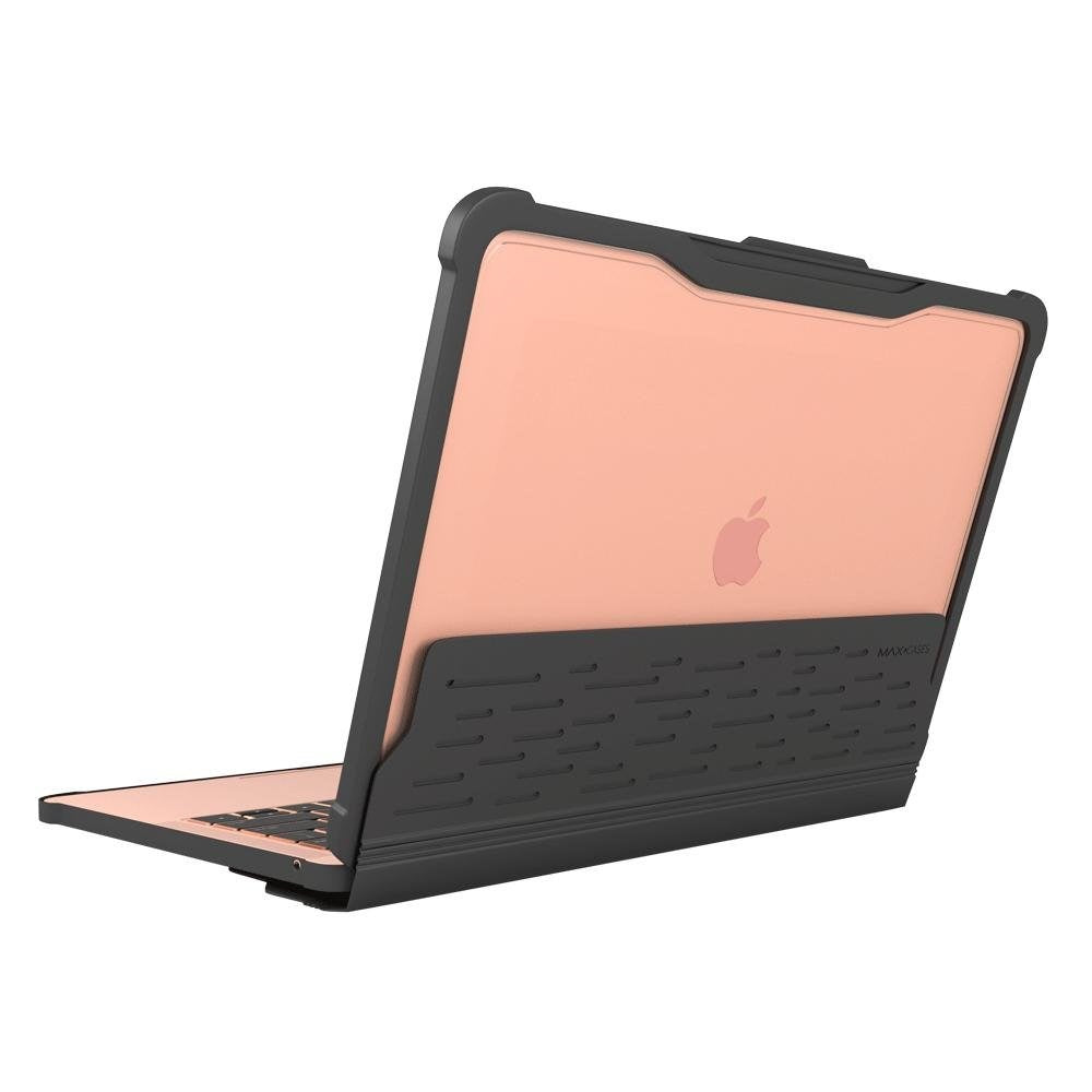 MacBook Air 13 (2018-2020) MAXCases Extreme Shell-S - Black / Transparent