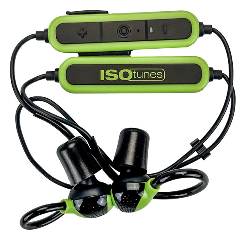 ISOtunes PRO Aware 2.0 Noise-Cancelling Hearing Protection with Bluetooth - EN352 - Black / Green