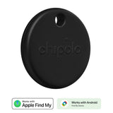 Chipolo POP Bluetooth GPS Tracker - Compatible with Apple Find My & Google's Find My Device - Black