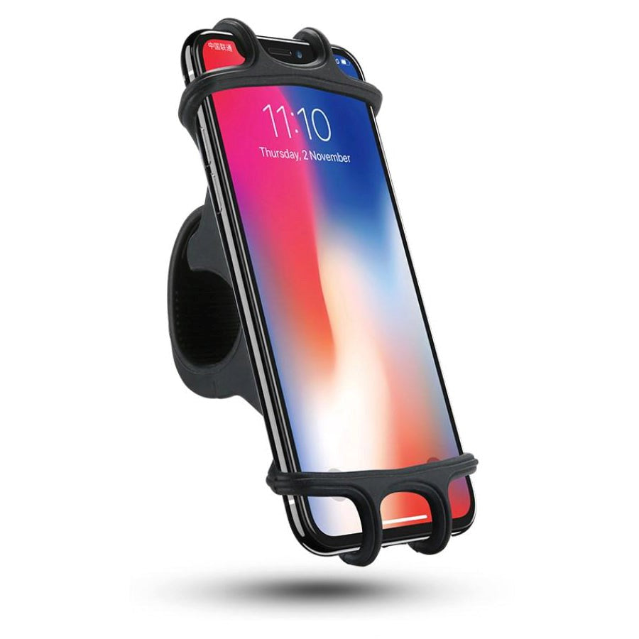 Floveme Universal Phone Holder For Bicycle - Black (Max Str. 15.7 cm)