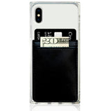 iDecoz Faux Leather Card Pocket for Mobile - Black