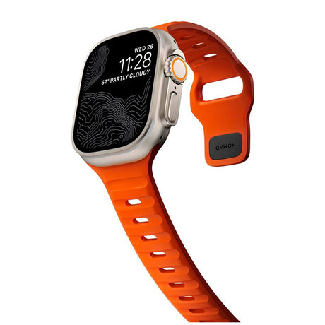 Nomad Apple Watch (42/44/SE/45/46/49mm) Sport Band Strap - Ultra Orange