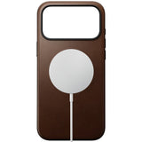 iPhone 18 Pro Nomad Modern Leather Case - MagSafe Compatible - Brown