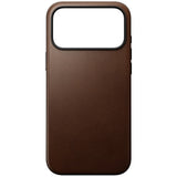 iPhone 18 Pro Max Nomad Modern Leather Case - MagSafe Compatible - Brown