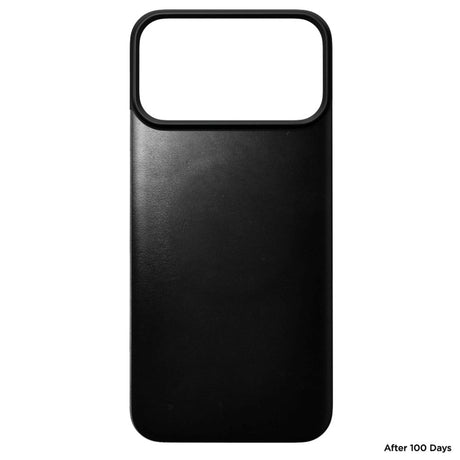 iPhone 18 Pro / 17 Pro Nomad Magnetic Horween Leather Back Case - MagSafe Compatible - Black