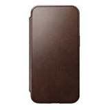 iPhone 13 Nomad Modern Horween Leather Folio Case - MagSafe Compatible - Brown