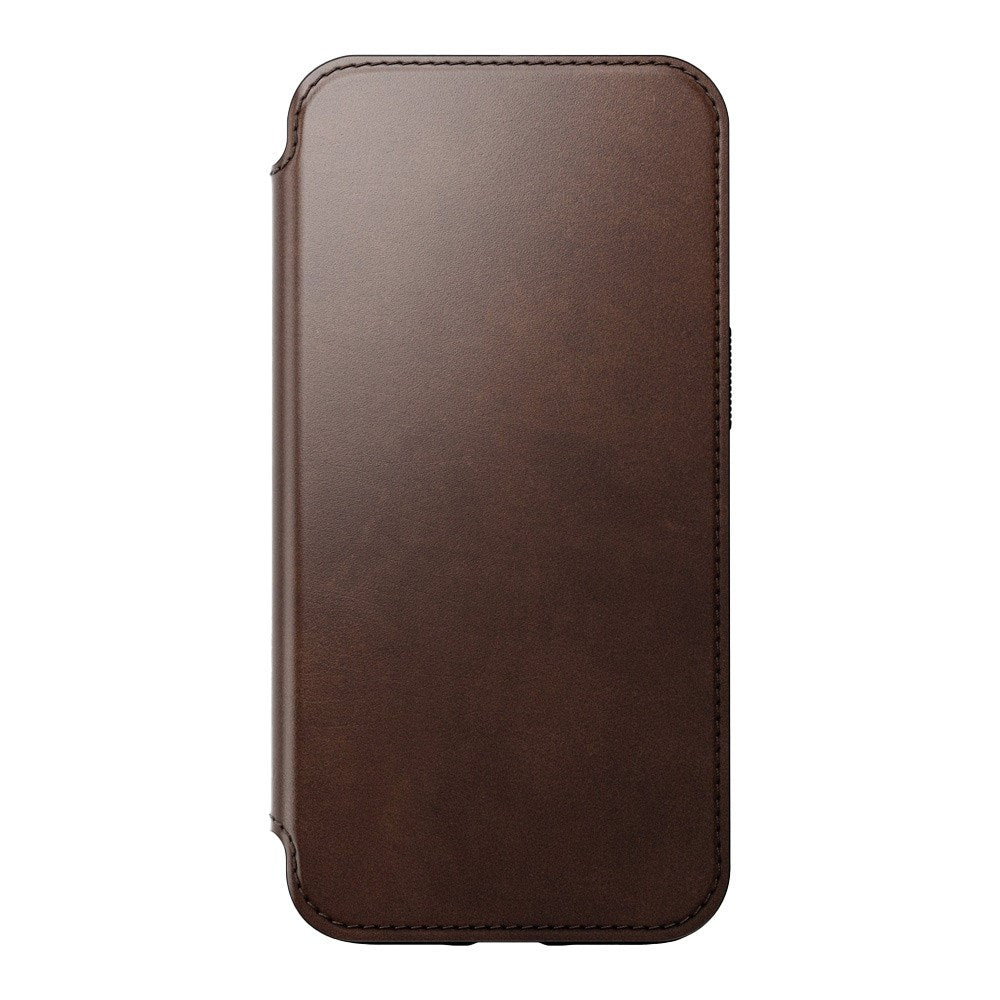 iPhone 13 Pro Nomad Modern Horween Leather Folio Case - MagSafe Compatible - Brown