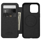 iPhone 13 Pro Nomad Modern Horween Leather Folio Case - MagSafe Compatible - Black