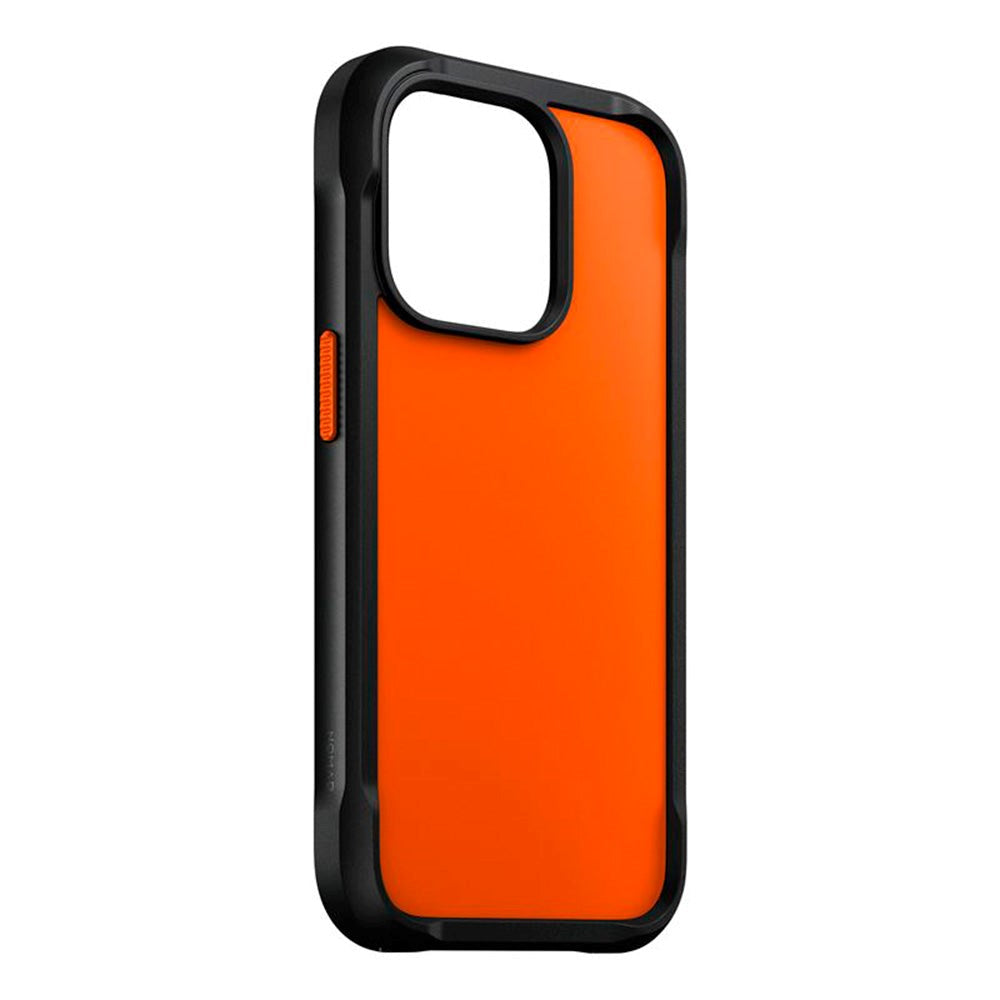 iPhone 14 Pro Nomad Rugged Case - MagSafe Compatible - Orange / Black