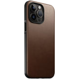 iPhone 14 Pro Max Nomad Modern Leather Case - MagSafe Compatible - Brown