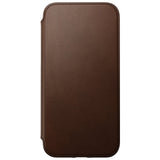 iPhone 14 Pro Max Nomad Modern Leather Folio Case - MagSafe Compatible - Brown