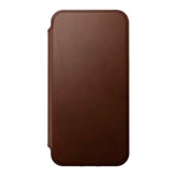 iPhone 14 Nomad Modern Leather Folio Case - MagSafe Compatible - Brown