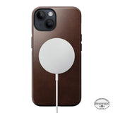 iPhone 15 Modern Nomad Horween Leather Case - MagSafe Compatible - Brown