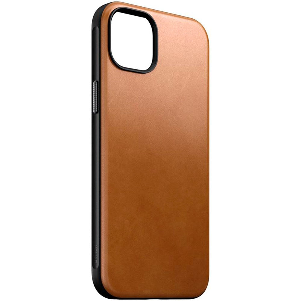 iPhone 15 Plus Nomad Modern Leather Case - MagSafe Compatible - Tan