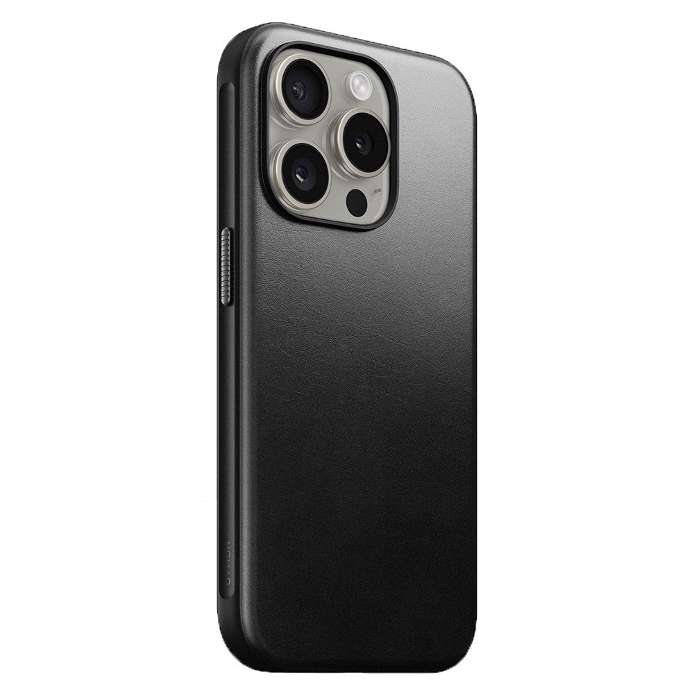 iPhone 15 Pro Modern Nomad Horween Leather Case - MagSafe Compatible - Black