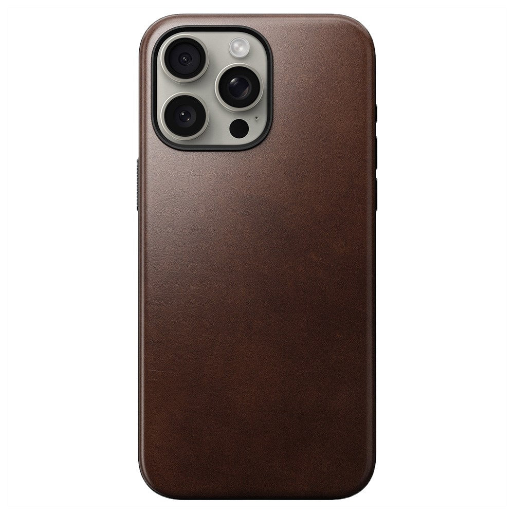 iPhone 15 Pro Max Modern Nomad Horween Leather Case - MagSafe Compatible - Brown