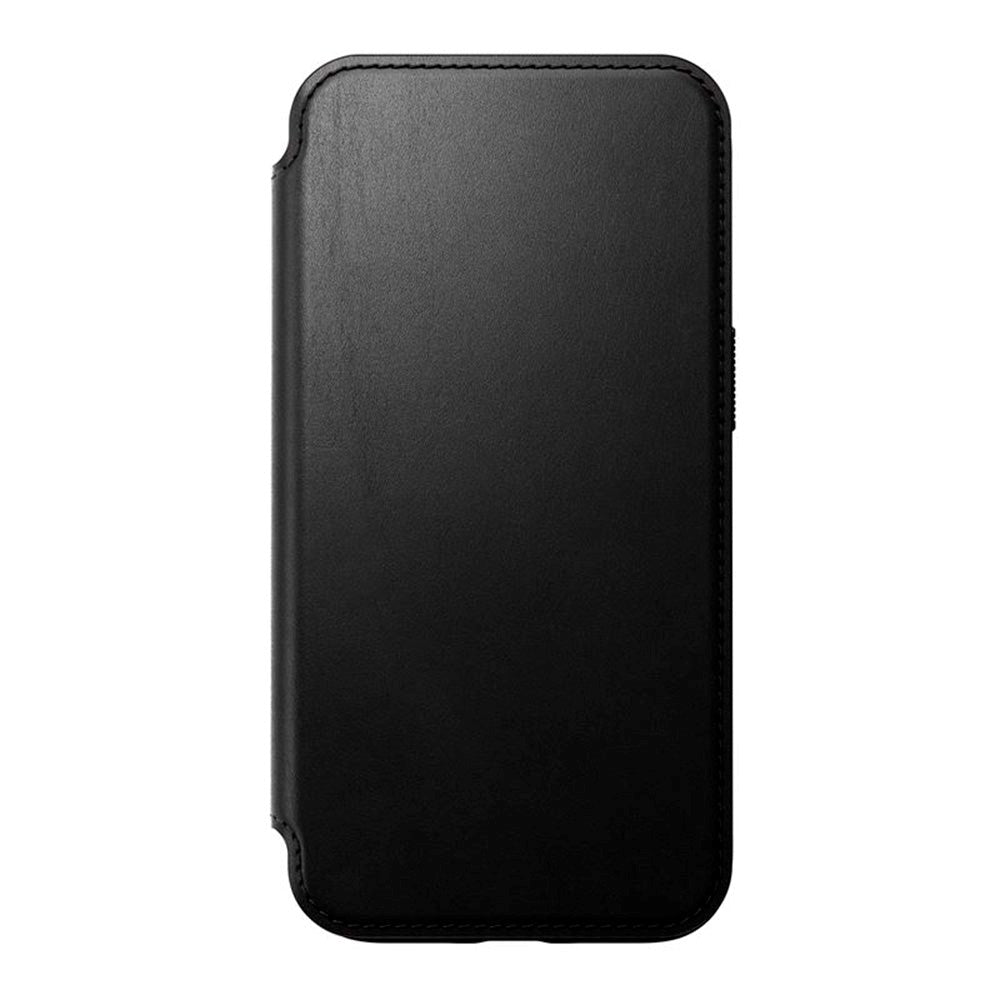 iPhone 15 Nomad Modern Leather Folio Case - MagSafe Compatible - Black