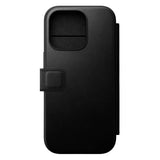 iPhone 16 Pro Nomad Modern Leather Folio Case - MagSafe Compatible - Black