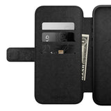 iPhone 16 Plus Nomad Modern Leather Folio Case - MagSafe Compatible - Black