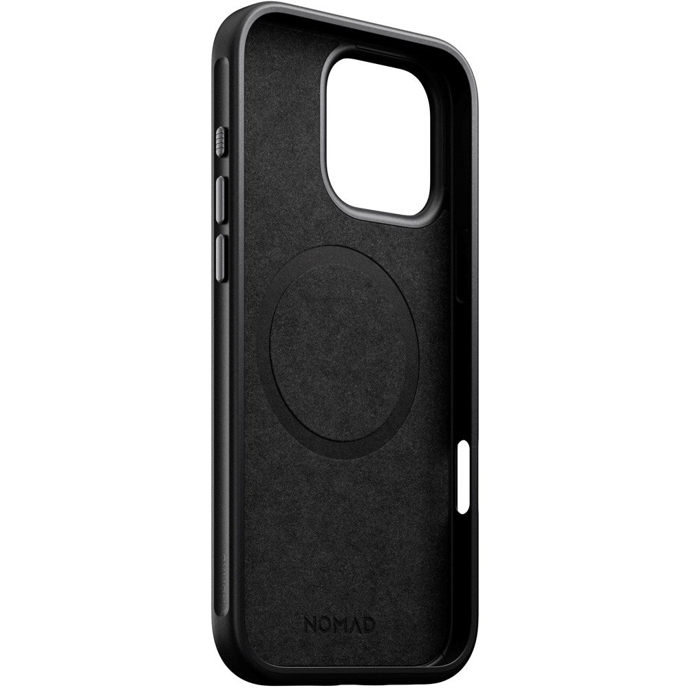 iPhone 16 Pro Max Nomad Modern Leather Case - MagSafe Compatible - Black