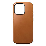 iPhone 16 Pro Nomad Modern Leather Case - MagSafe Compatible - Tan