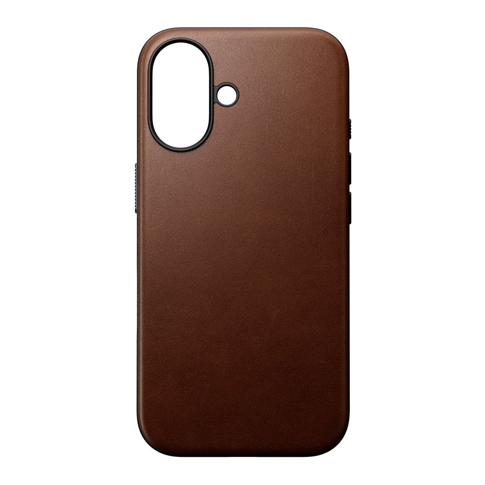 iPhone 16 Nomad Modern Leather Case - MagSafe Compatible - Brown