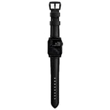 Nomad Apple Watch (38/40/SE/41/42mm) Traditional Horween Band Strap - Black  / Black Hardware