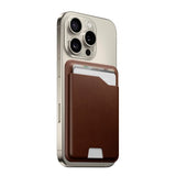 Nomad Ecco Leather Mag Wallet with Apple Find My - MagSafe Compatible - Brown