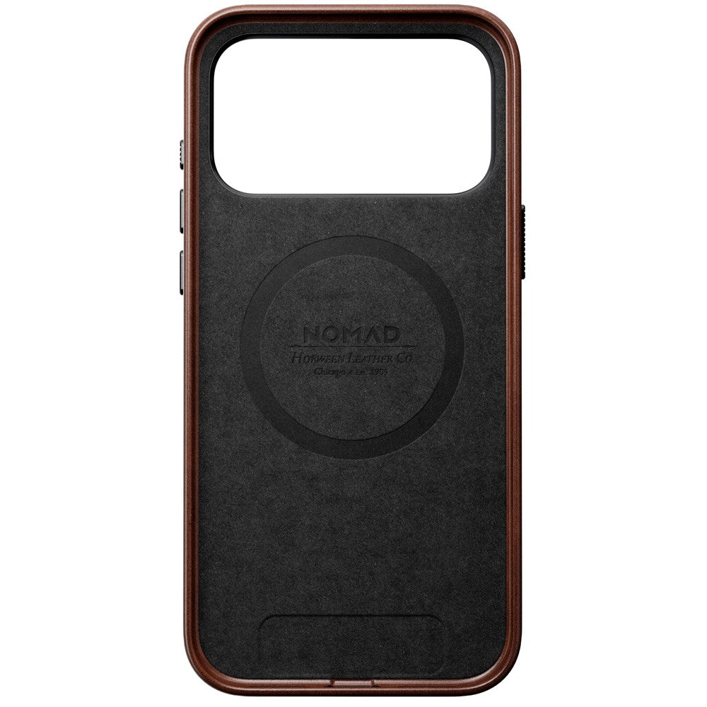 Nomad iPhone 17 Pro Max Traditional Horween Leather Case - MagSafe Compatible - Rustic Brown