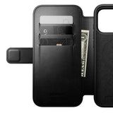 Nomad iPhone 17 Pro Max Modern Horween Leather Folio Case - MagSafe Compatible - Black